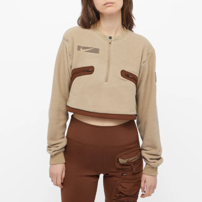 NWT Cactus Jack By Travis Scott x Nike NRG Fleece Sweatshirt Cropped Top Women s