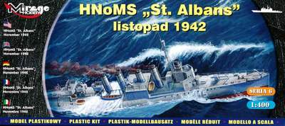 HNoMS/HMS ST. ALBANS WW II ROYAL NAVY DESTROYER (ex USS THOMAS) 1/400 MIRAGE