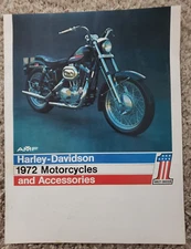 1972 Harley-Davidson Motorcycles and Accessories Catalog - Brochure - AMF    B