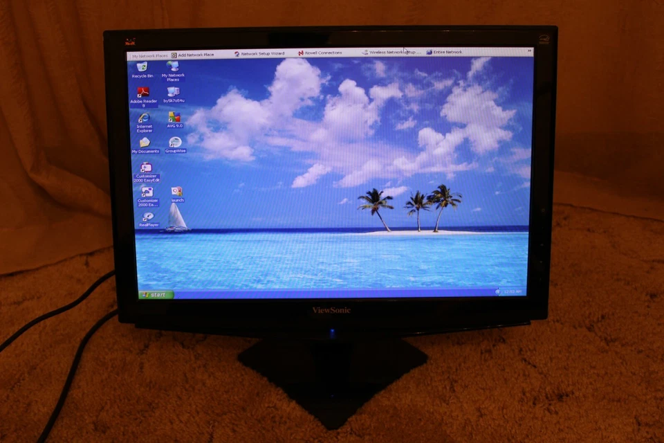ViewSonic VA1948M 19" LED LCD Monitor with Stand and Cables - Image 2 of 4
