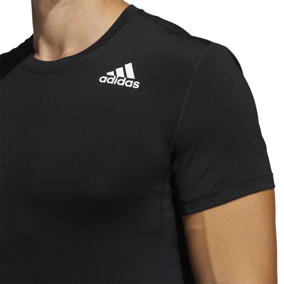 adidas Techfit Tee Mens - Compression / Base Layer Top - Black Friday Sale - Image 4 of 4