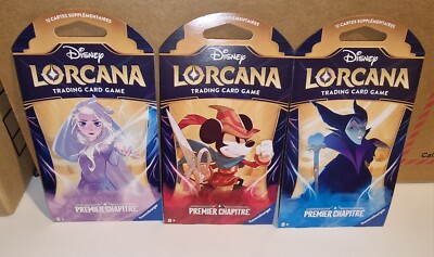 Disney Lorcana Kapitel 1 DE 3er Set Booster Neu Sealed Art Set - Reprint