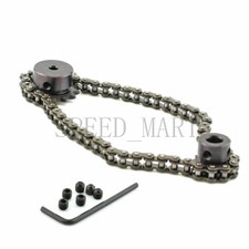 04C 25H 10T 15T Sprocket Set Kit Metal Pilot Motor Roller Chain Ratio 2:3 keyway