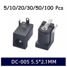 DC Power Jack Female Socket DC-005 5.5x2.1mm PCB Mount 3Pin Socket Connector