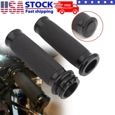 1" Black Motorcycle Handle Bar Hand Grips For Yamaha V Star 1100 XVS1100 Custom