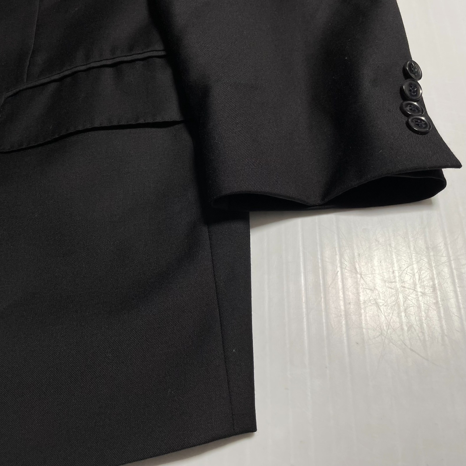 Peter Millar Canada Solid Black Wool Jacket Blaze… - image 10