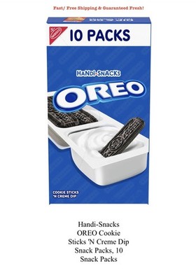 Handi-Snacks OREO Cookie Sticks 'N Crème, 10 Count Carton