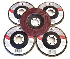 5 pcs 4-1/2" Aluminum Oxide Abrasive Flap Disc 180 Grit ~ FD412180