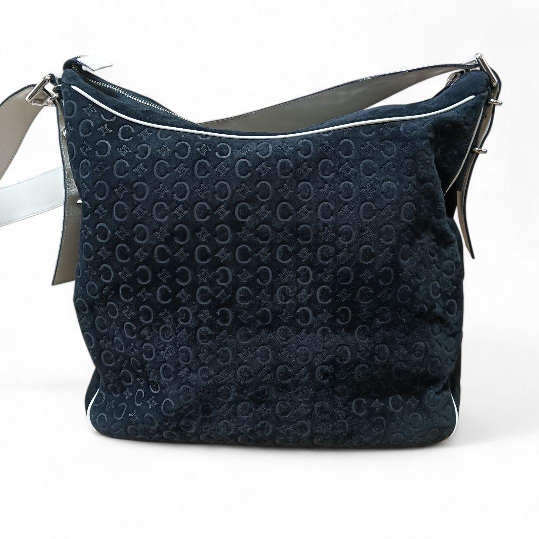 Mint Condition CELINE Patterned Suede One Shoulde… - image 7