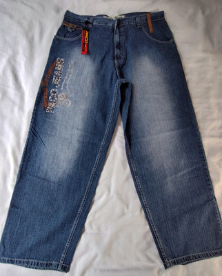 Vintage Paco Jeans Men's Baggy Blue Denim Pants Size W40 L33 ST45