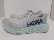Hoka One One Rincon 3 White Blue Glass Running Training Shoes Sneaker Women's 7B