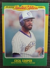 1986 Fleer Limited Edition Baseball Superstars - Cecil Cooper #12