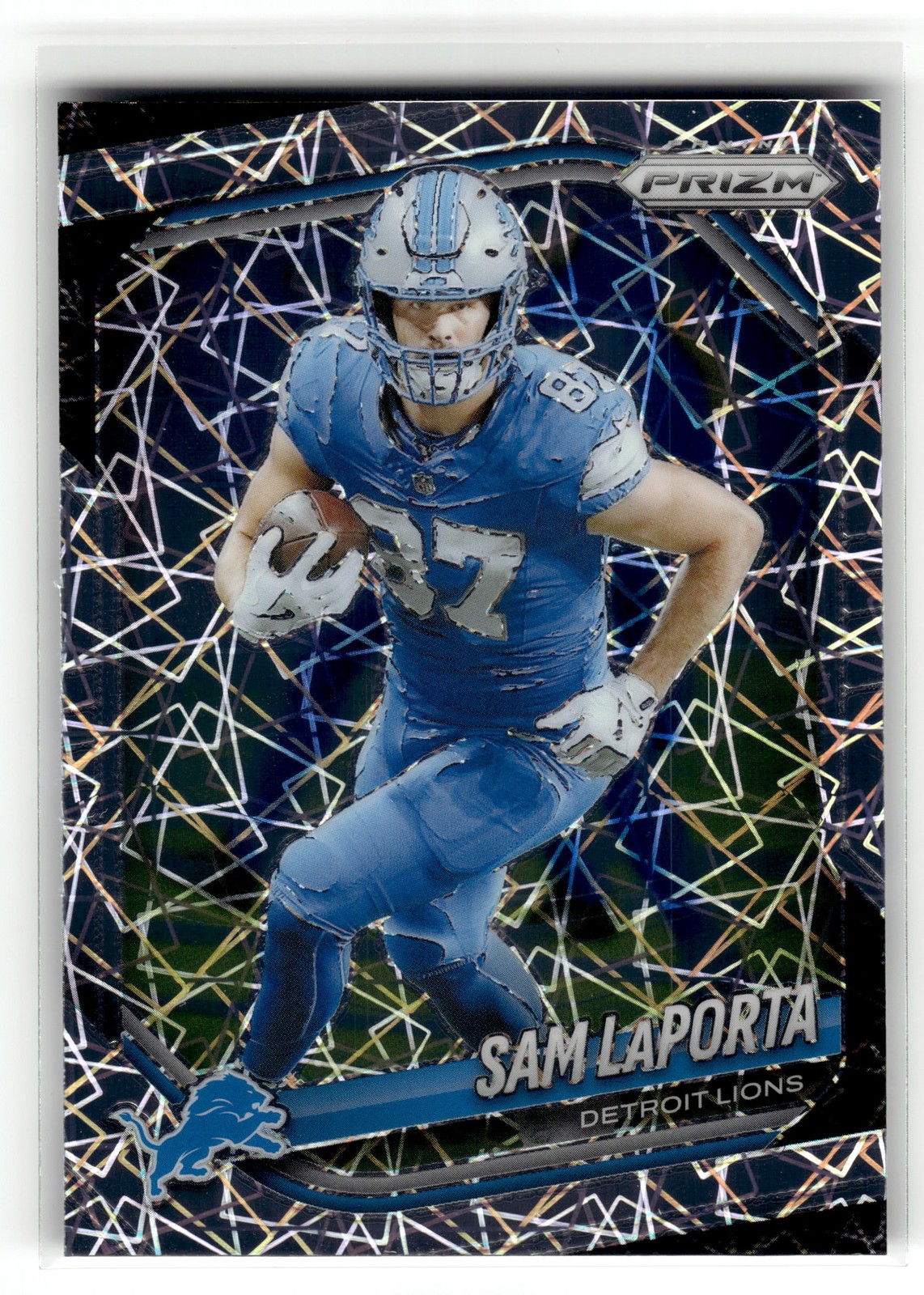 Sam LaPorta 2025 Panini Prizm #122 Detroit Lions Lazer