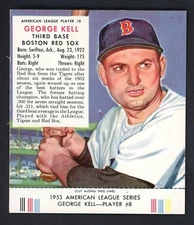 1953 RED MAN #  8AL GEORGE KELL RED SOX EX-MT/NR-MT W/TAB 459973 (KYCARDS)