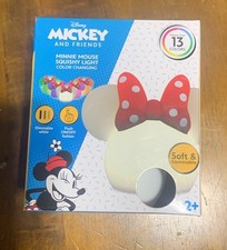Minnie Mouse color-changing LED night light Disney touch sensor New In Box