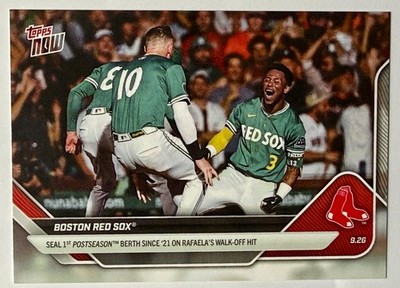 2025 Topps Now #779  Red Sox Seal Postseason Spot Ceddanne Rafaela Walk-off Hit