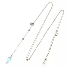 Elsa Frozen 2 Necklace Silver 925 Gemstone CZ Accessories Ring