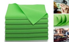 Guitar Cloths Microfiber 6-Pack 12"x12" Cloths Plush Polishing Green 6PCS