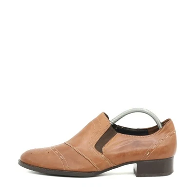 Paul Green Damen Slipper München Cognac Leder Low-Top Classic Business EU 39,5 - Bild 1 von 4