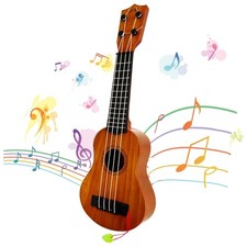 Kids Toy Ukulele Guitar,Classical 17inch 4 String Mini Children Guitar with P...