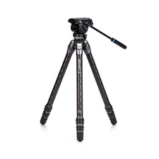 Benro Tortoise Columnless w/Leveling Base Carbon Fiber Three Series Tripod wi...