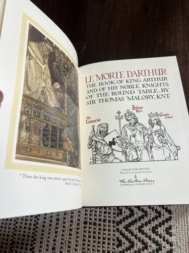 Easton Press Le Morte D'Arthur Sir Thomas Mallory 4 Volume Set - Most Sealed - Picture 11 of 11