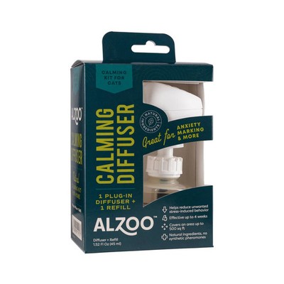 ALZOO Plant-Based Calming Plug-in Diffuser Kit for Cat Anxiety Relief