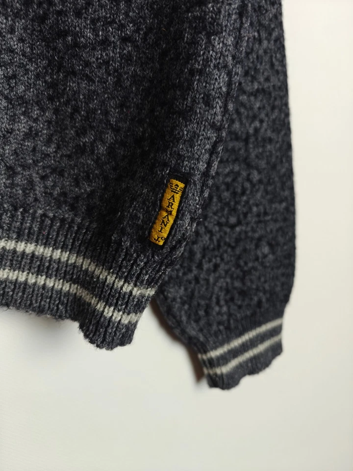 Suéter Giorgio Armani Jeans 1/4 Cremallera Pullover Lana XL Foto 4 de 4