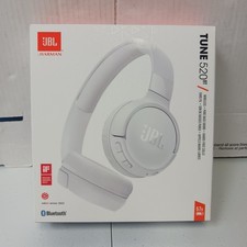 New In Box JBL Tune 520BT On-Ear Wireless Headphone White Up to 57H Battery Life