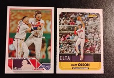 2023 Ronald Acuna Jr. Arcia Topps Vet Combos #US143, 2024 SI Matt Olson Braves