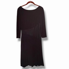 NWT Talbots RSVP Black Dress Wedding Guest V Cut Back Size 4 Special Occasion 