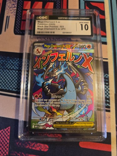 Mega Charizard X ex 023 Promo 2025 Pokemon Card CGC 10