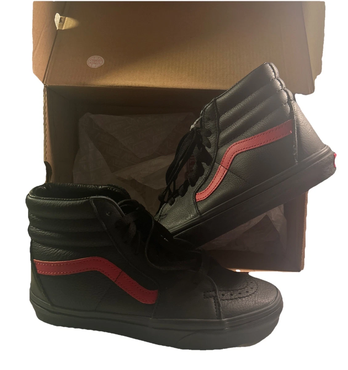 Vans Sk8- High Leather Pop - Black Chili Pepper for sale | eBay display picture 1