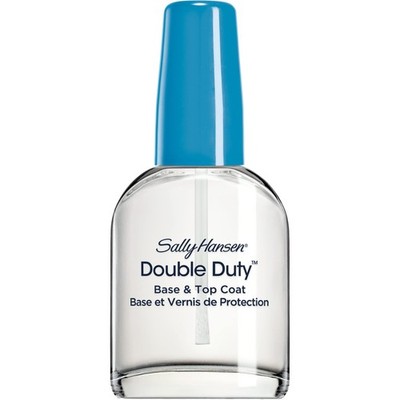 Sally Hansen Double 0.45 Fl Oz (Pack of 1), Duty Base and Top Coat