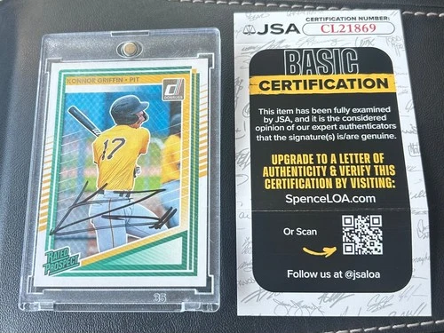 Konnor Griffin 2025 Donruss Rated Prospect #123 AUTO JSA certified PSA 10/10?