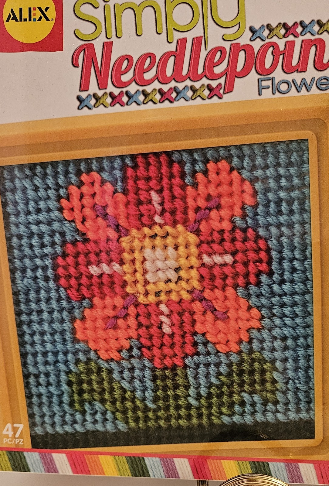 Alex Craft Simply 47 piece Needlepoint Flower NIB AGES 5+