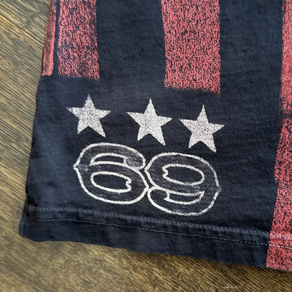 Camiseta De Colección Arcaic Affliction Motor Club Para Hombres M Bandera Calavera Hecha en EE. UU. Y2K Camiseta Foto 4 de 4