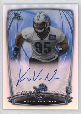 2014 Bowman Chrome Rookie Refractor Kyle Van Noy #RCRA-KVN Auto RC 03rx