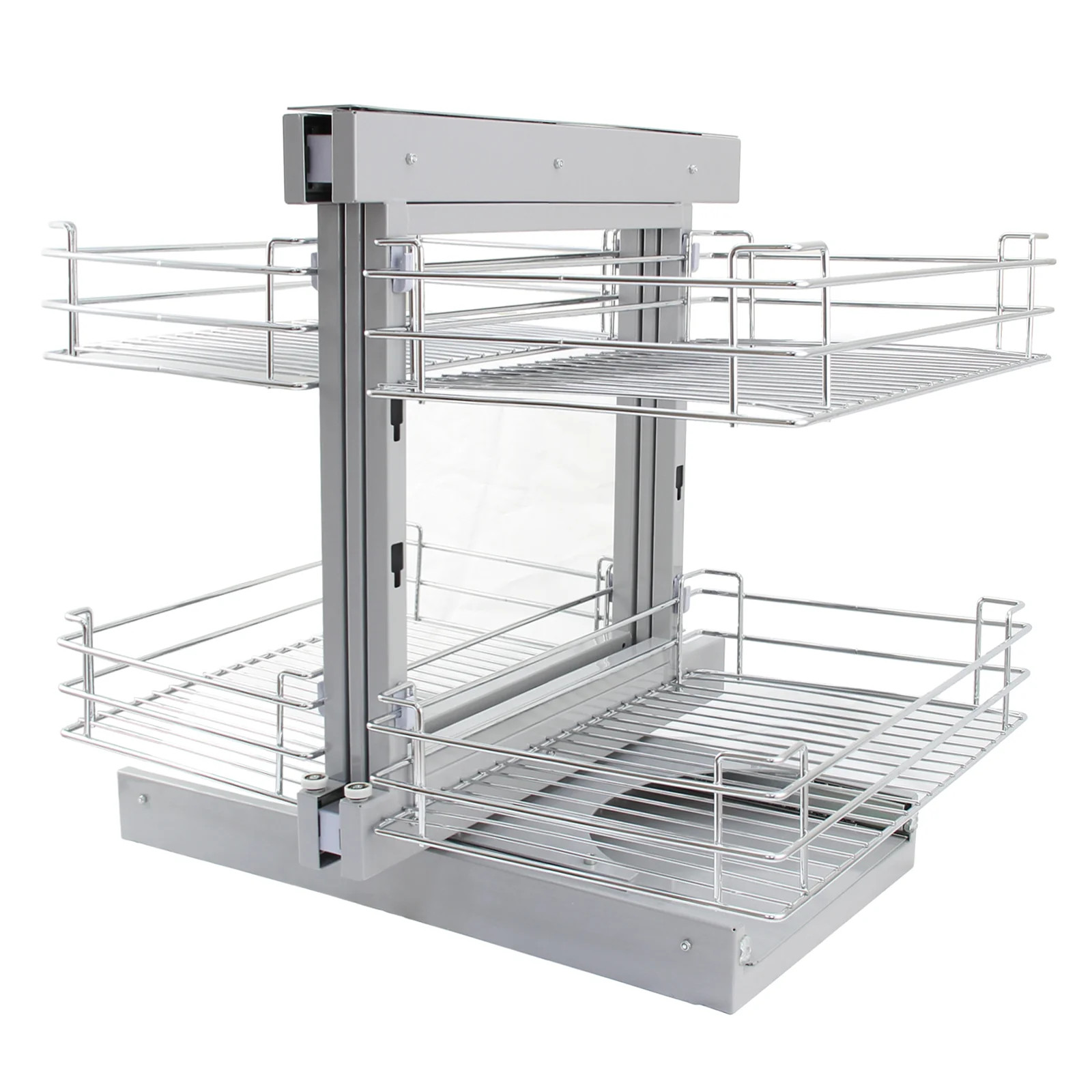 Magic Corner Kitchen Baskets Pull Out Right Hand 80-90cm Storage Slide Out Wire