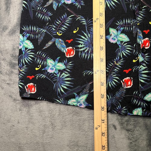Baja Lama Hemd Herren 2XL Panther 86 Nighthawk Knopfleiste Camphemd Hawaii EUC - Bild 10 von 13