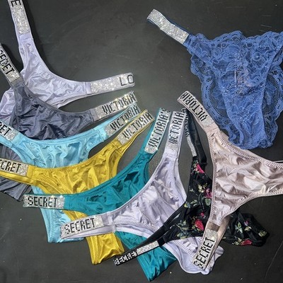 BlueSnake様 VICTORIA'S SECRET ショーツ！ XS x5 Victoria's Secret XS PANTY LOT BLUE teal Yellow purple Gray Black