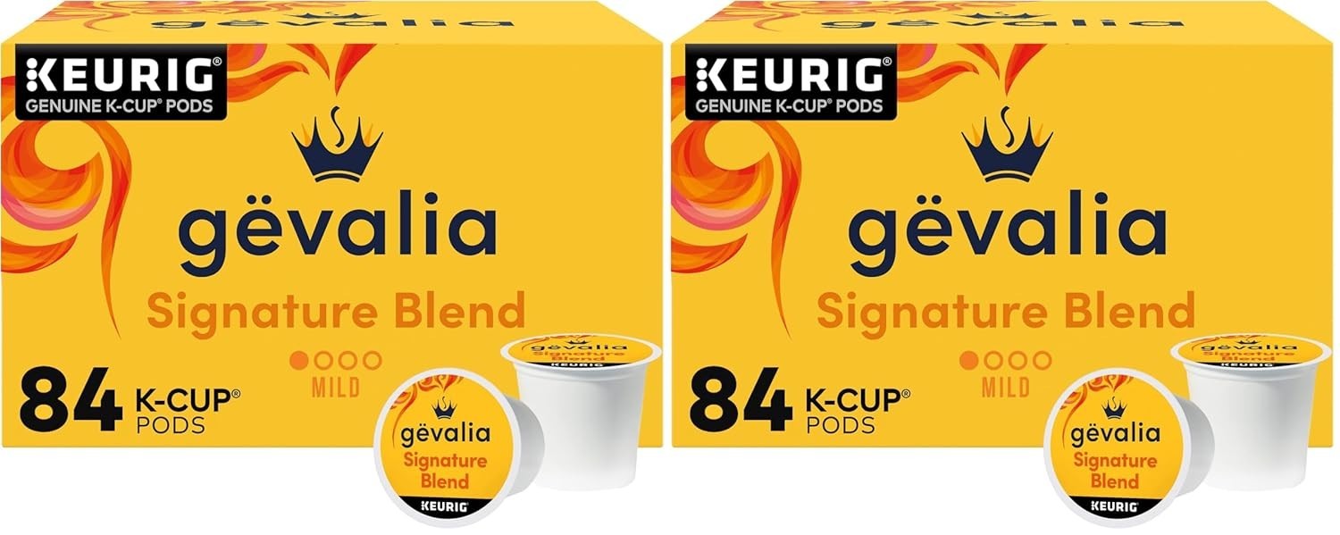 Gevalia Signature Blend Mild Light Roast K-Cup Coffee Pods (84 ct Box Pack of 2)