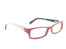 NIKE 5514 605 Kid's Light Grey Black Red Rectangular Eyeglasses Frames 48-15 130
