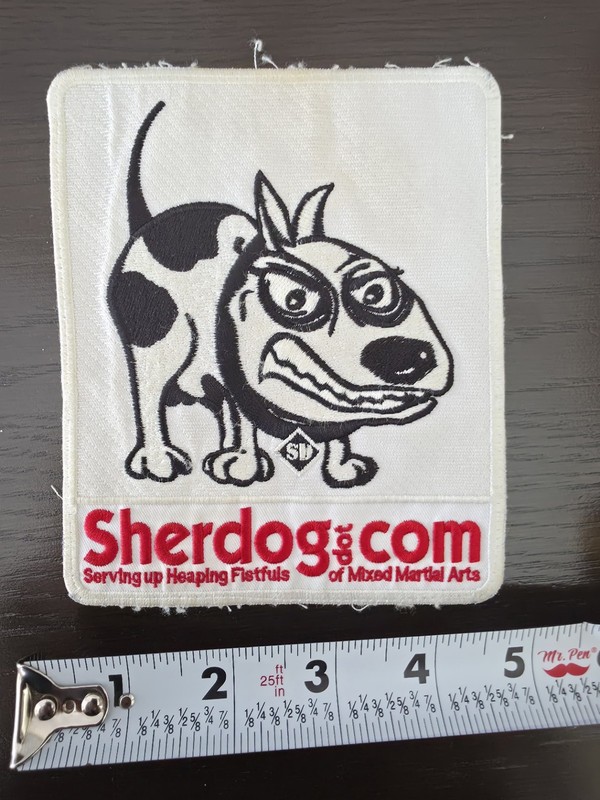 Sherdog MMA BJJ Embroided Okd School Patch Used