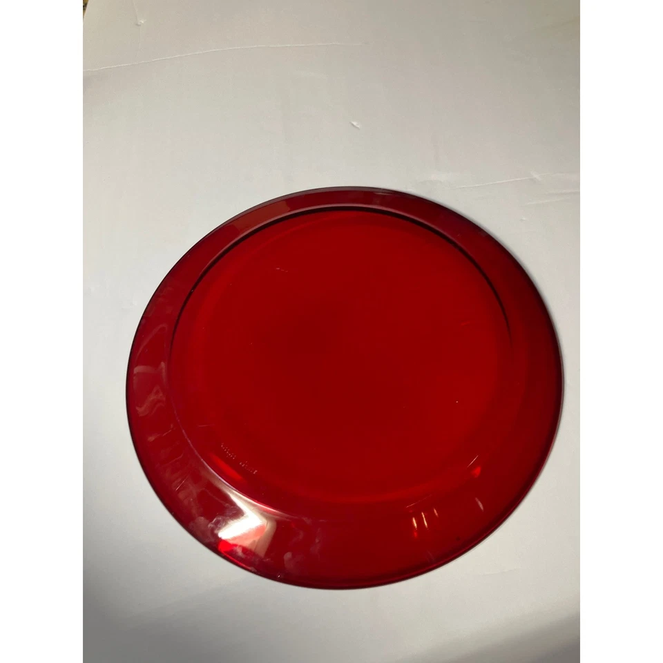 Шикарная красная акриловая зарядная пластина шикарный ужин вечеринка сервировка свадьба - Изображение 4 из 4