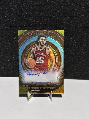 Topps Bowman Inception University Race Thompson Gold Foil Autograph /50 Indiana