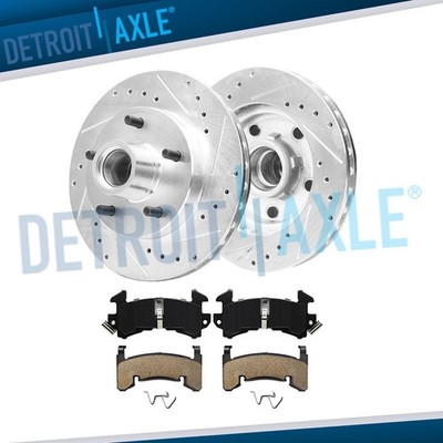 267mm Front Drilled Rotors Brake Pads for Chevy S10 Blazer Camaro Sonoma Regal