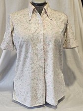 Vintage Floral Button Down Women's 70's Permanent Press Shirt