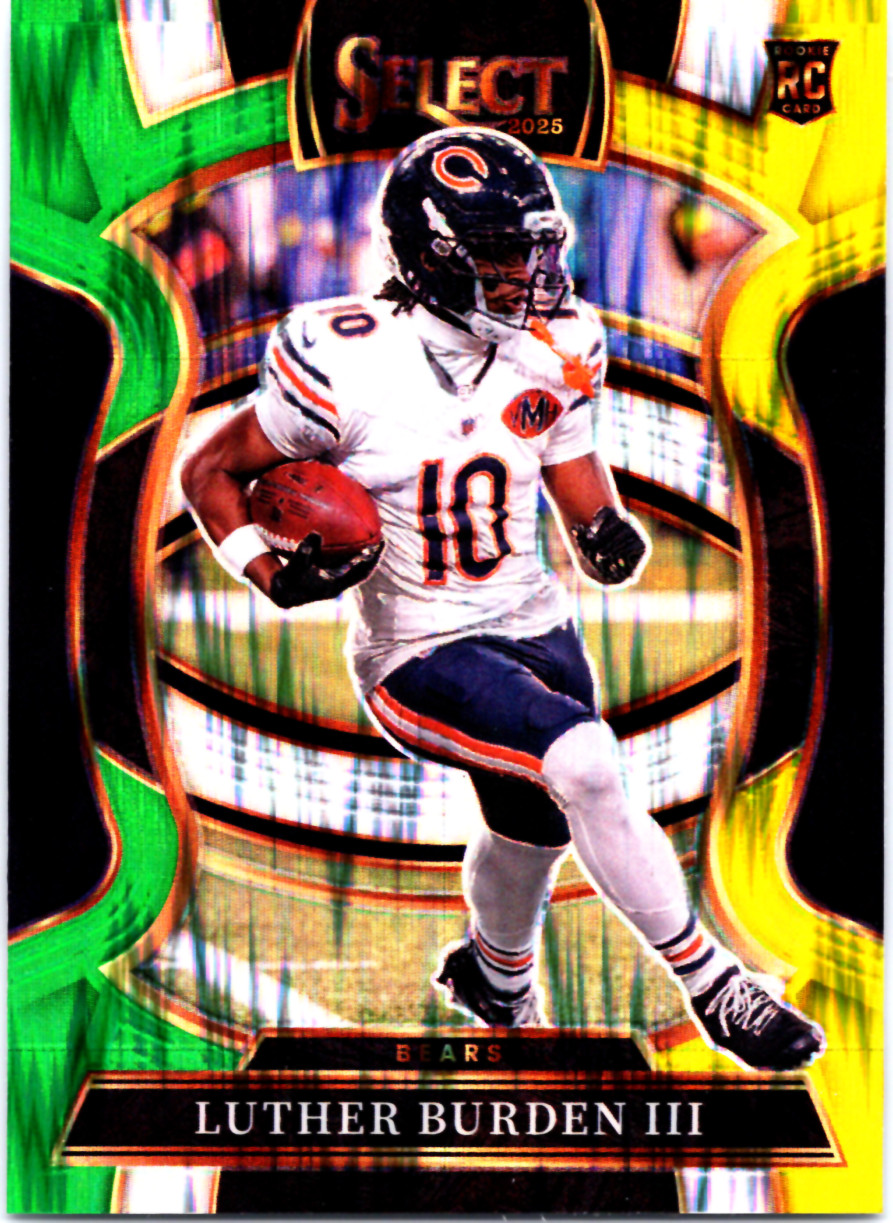 2025 Panini Select - Concourse Luther Burden III #72 Green Yellow Shock (RC)