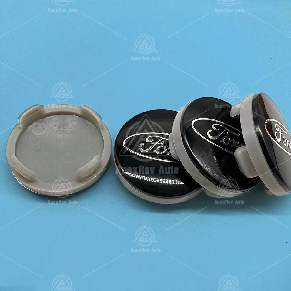 4PCS SET Wheel Center Caps 54mm Rim Emblem Hubcaps Cover Badge 2 ⅛" 54mm Black Foto 3 de 4